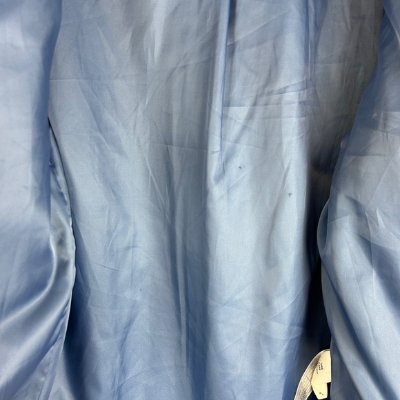 AVEC LES FILLES Blue Fleece Snap Button Jacket Size Medium Oversized Cabincore - Picture 5 of 6